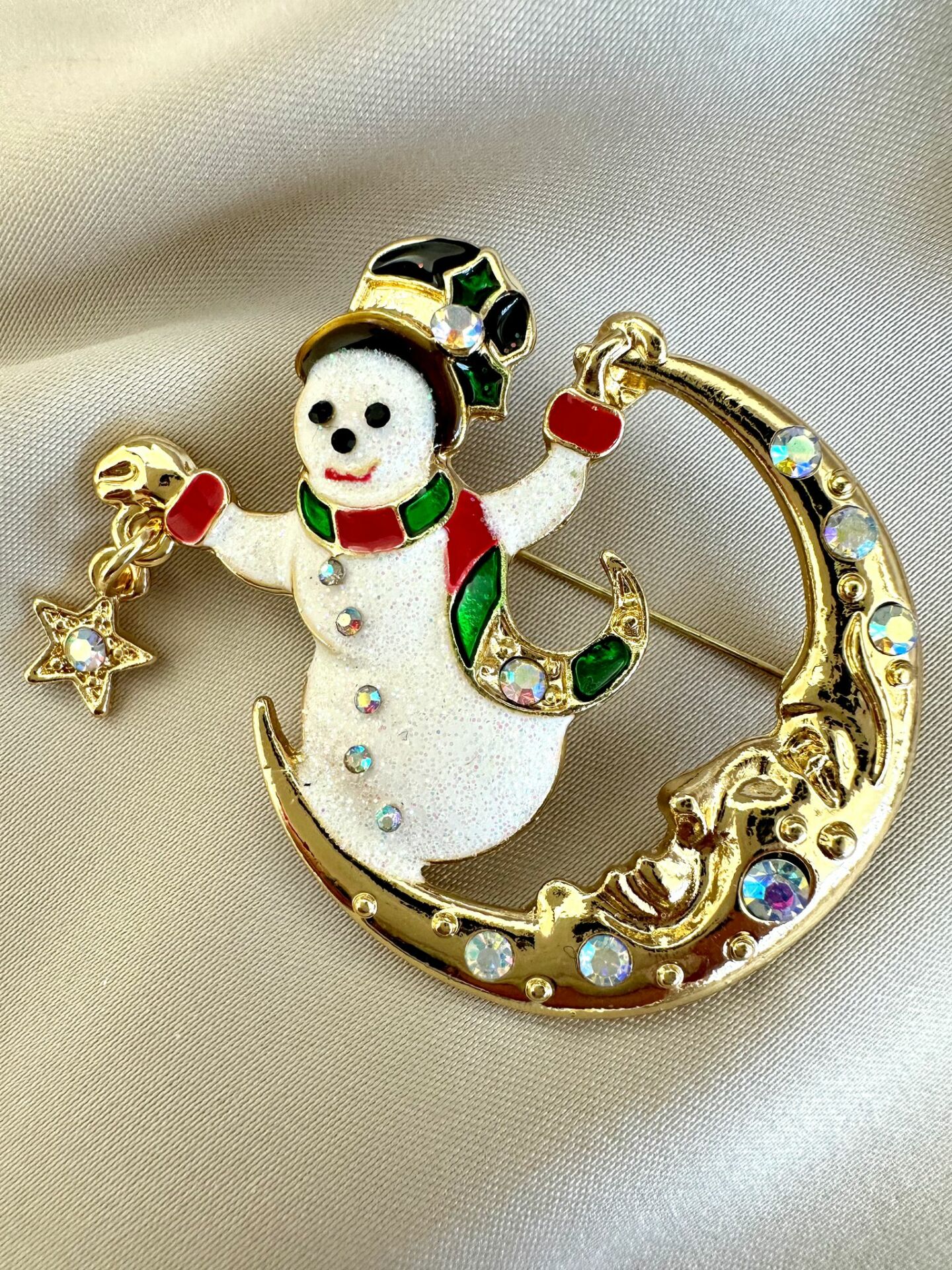 Yeni Yıl Kardan Adam Broş