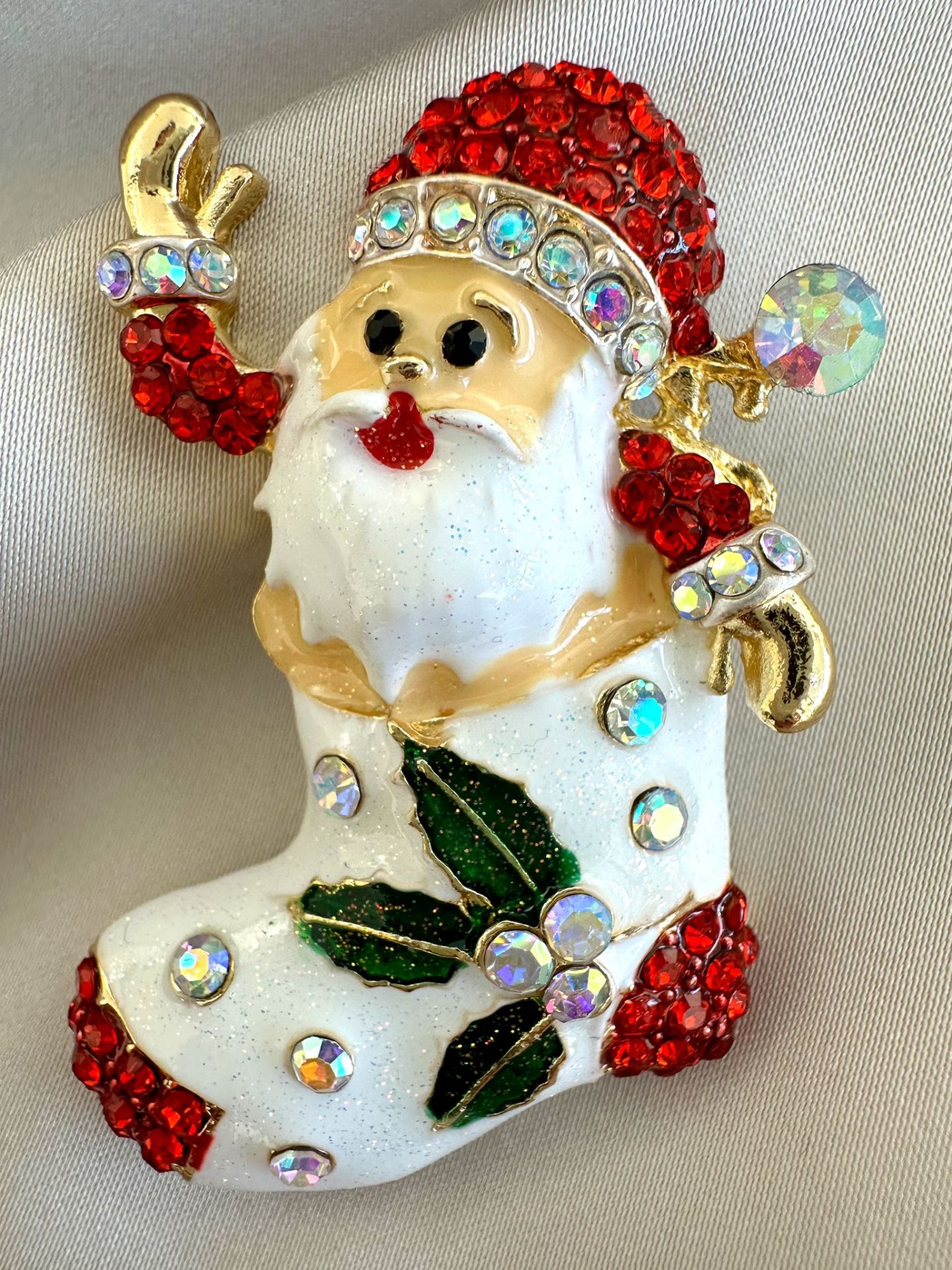 Yeni Yıl Noel Baba Patik Broş