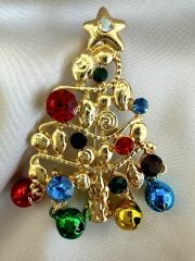 Yeni Yıl Çıngıraklı Broş