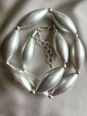 Mat Boğumlu Kolye(Silver)