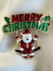 Yeni yıl Noel Baba Broş