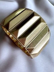 Mat Bloklu Bileklik(Gold)