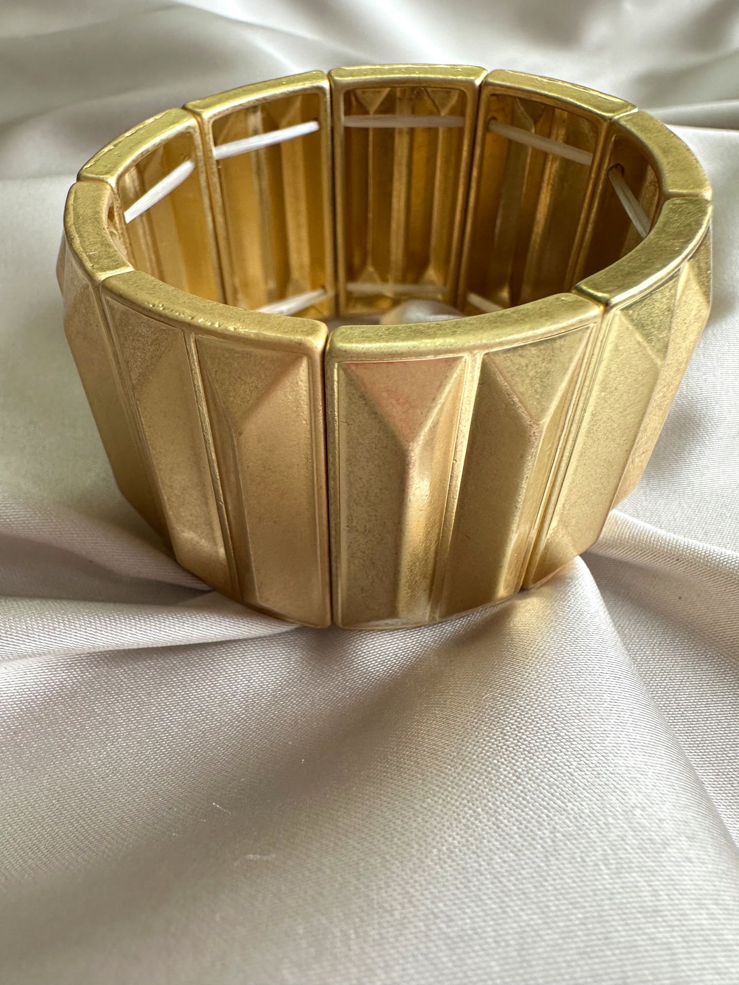Mat Bloklu Bileklik(Gold)