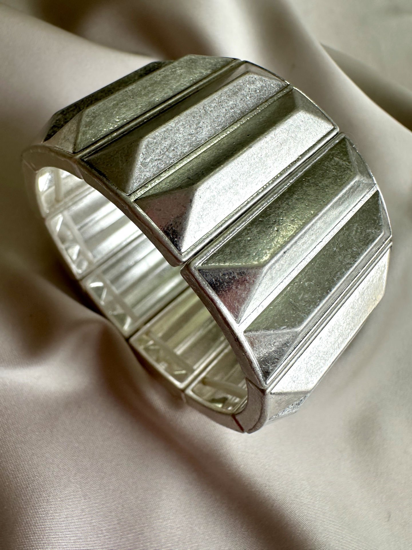 Mat Bloklu Bileklik(Silver)