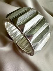 Mat Bloklu Bileklik(Silver)