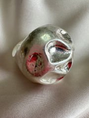 Mat Plaka Yüzük(Silver)