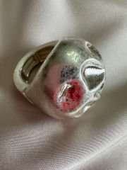 Mat Plaka Yüzük(Silver)