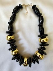 Siyah Gold Detay Kolye 2