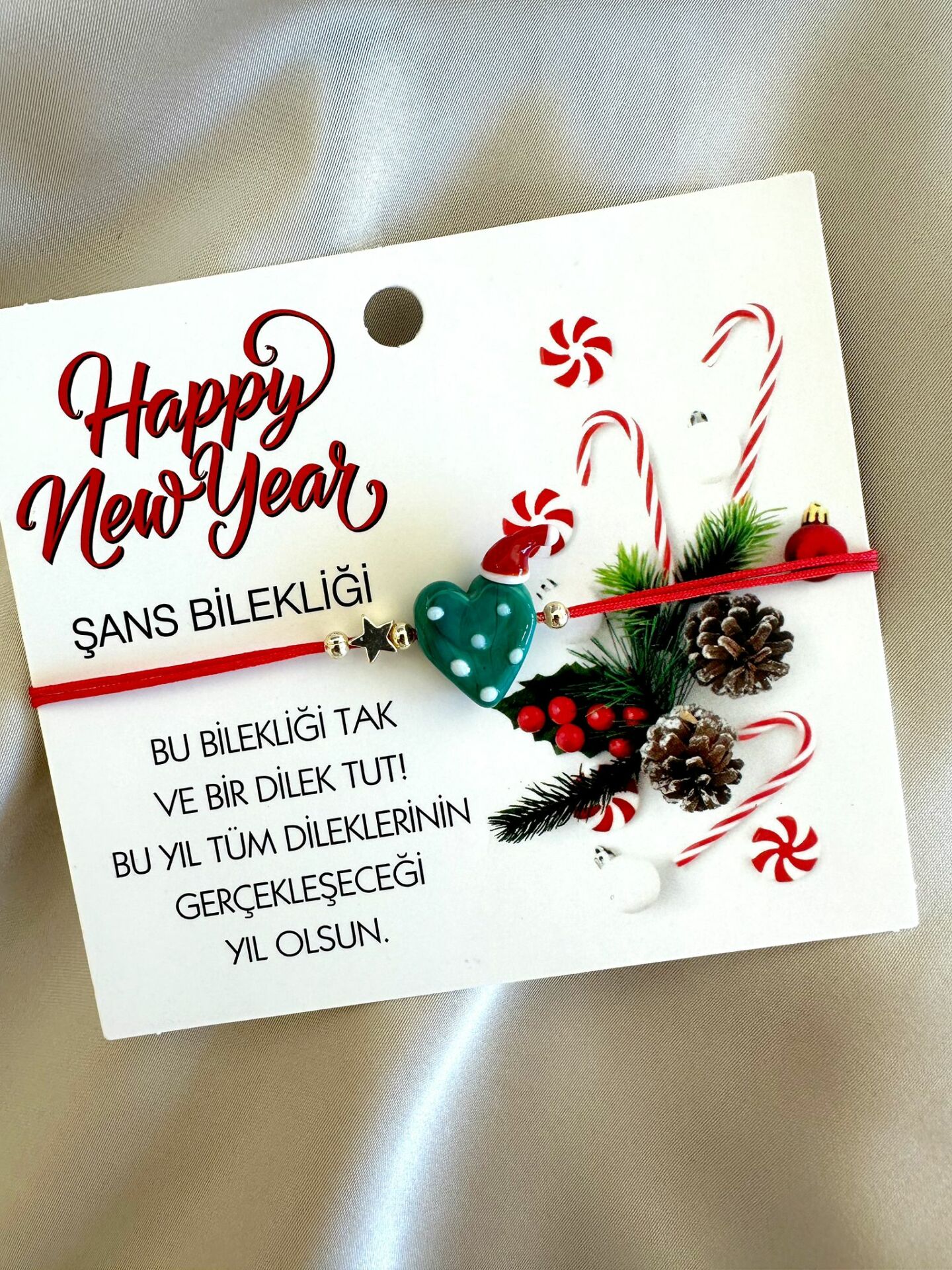 Yeni Yıl Murano Cam Bileklik(Yeşil)