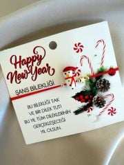 Yeni Yıl Murano Cam Bileklilk(Kardan Adam)