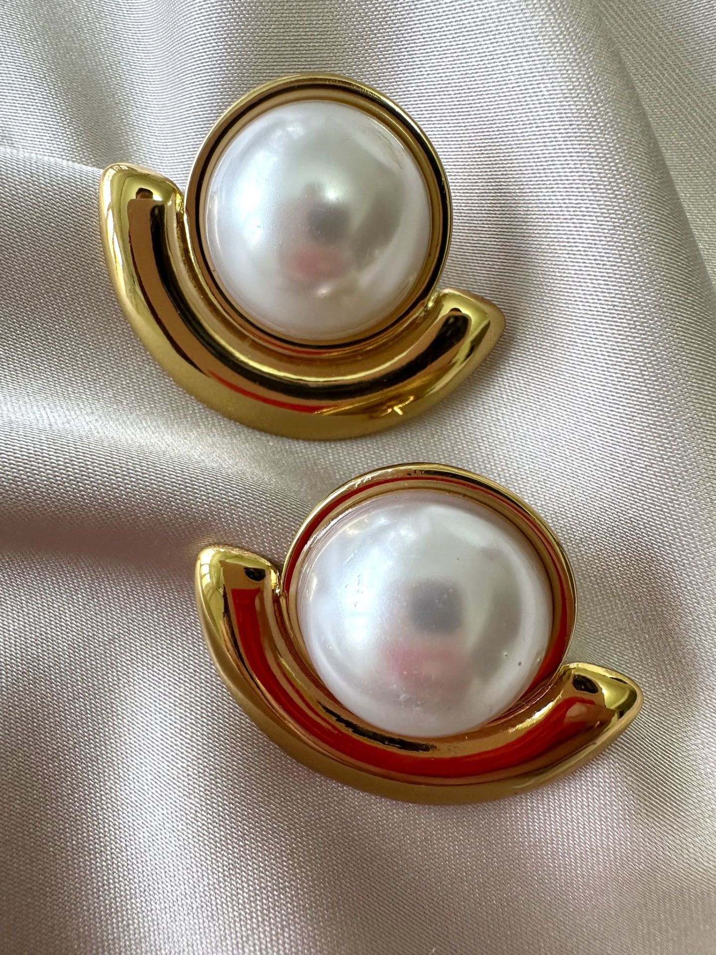 Çelik Vintage İnci Küpe