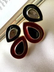 Marka Model Damla Küpe(Bordo)