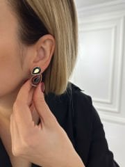 Marka Model Damla Küpe(Bordo)