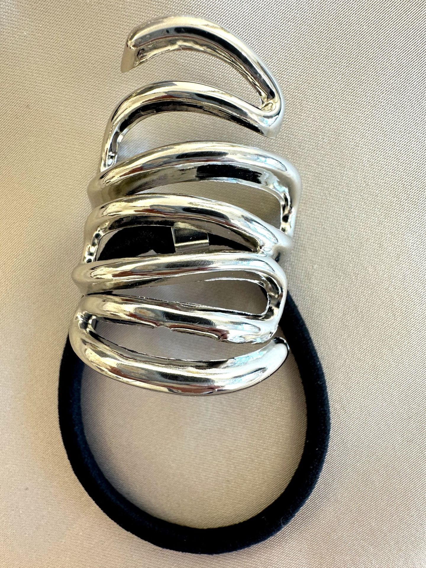 Altın Kaplama Sarmaşık Lastik Toka(Silver)