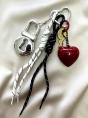 Kalp ve Kilit Çanta Aksesuarı