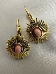 Çelik Güneş Küpe(Pembe)