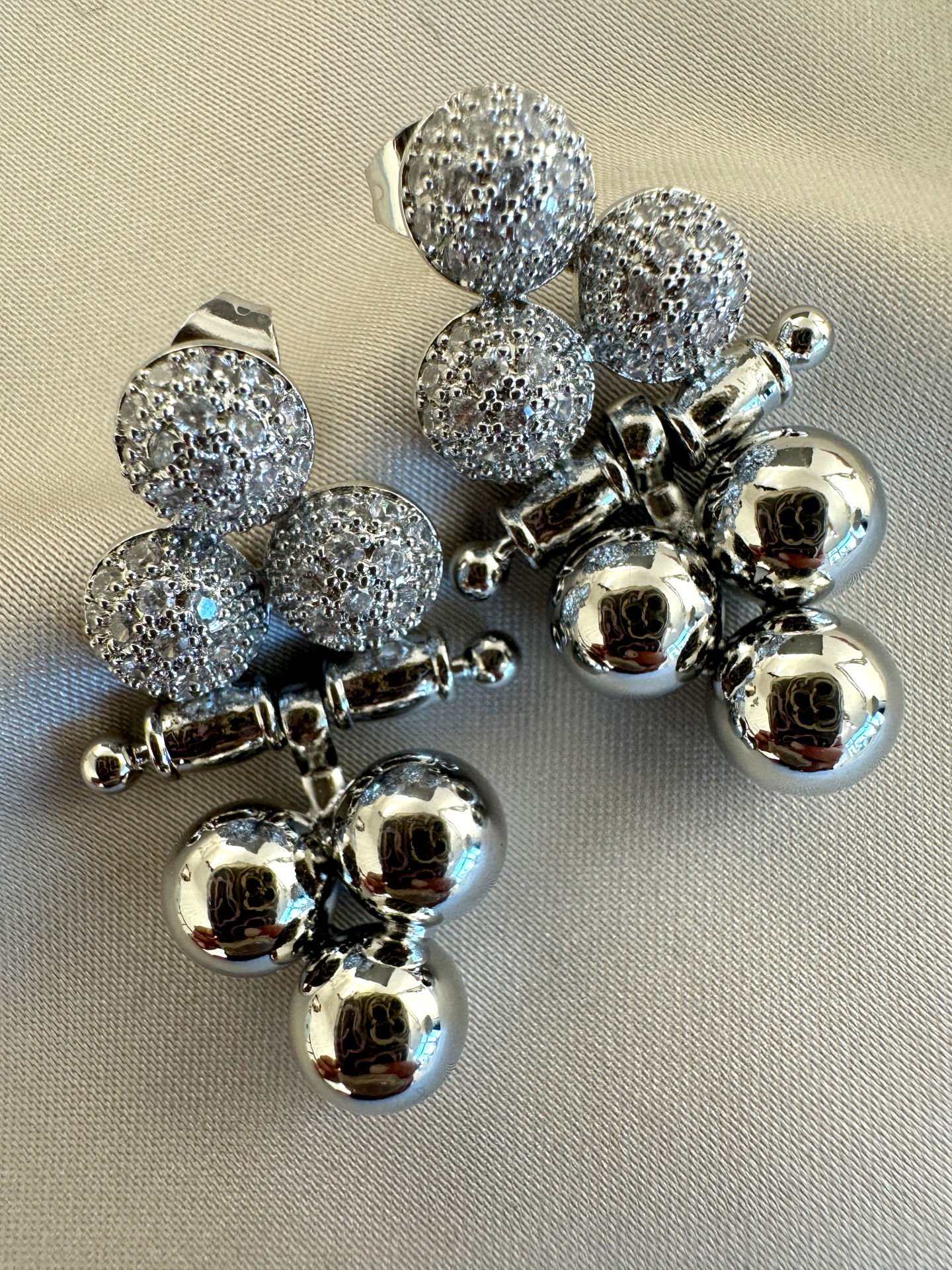 Marka Salkım Küpe(Silver)