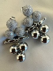 Marka Salkım Küpe(Silver)
