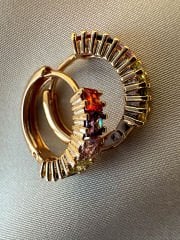 Özel Seri Renkli Taşlı Küpe