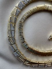 14K Altı Kaplama Mix Renk Tasarım Kolye