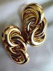 İç İçe Geçmeli Zincir Küpe