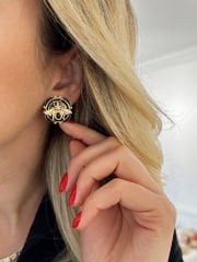 Marka Model Siyah Arı Küpe